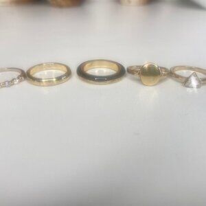 5-Ring Bundle - Costume Jewelry - Sz 7